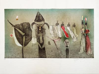 Katarína Vavrová, Zaháňači duchov, Papier 64x45 cm, Tlač 55x30 cm, 520 EUR