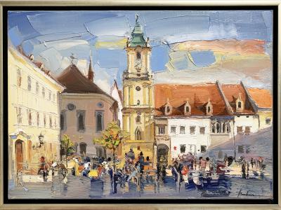 Mykola Bodnar, Bratislava 1, olej na plátne, 70x50cm, 800 EUR