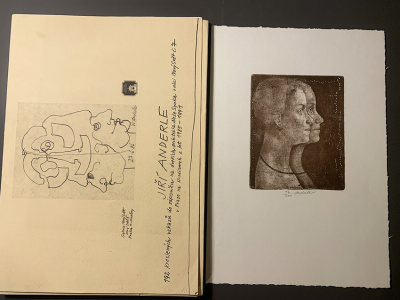 Jiří Anderle, Publikácia: 191 kreslených vzkazů, signované + originál ExLibris, 280 Eur